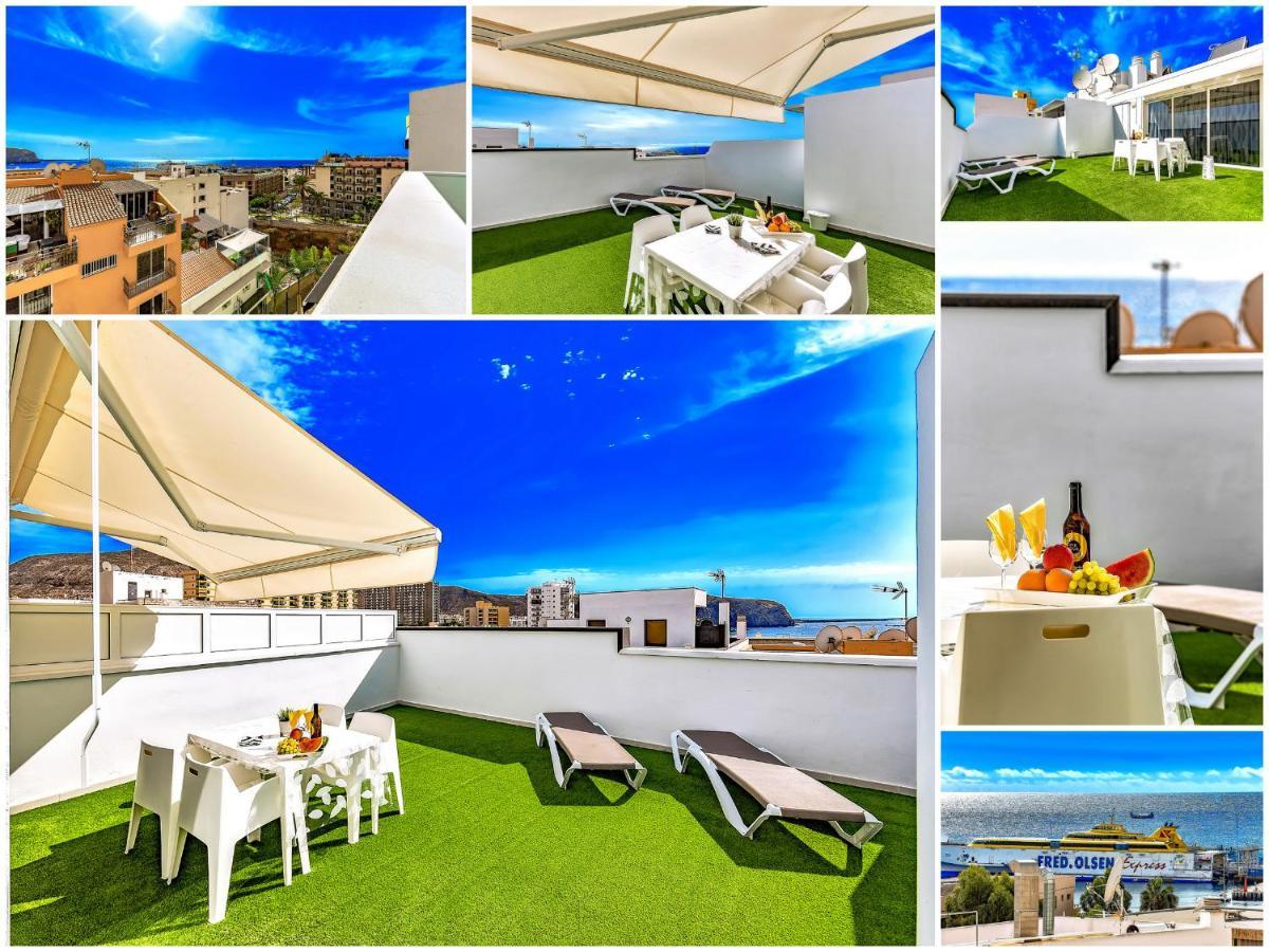 Luxury Penthouse Sea View, Los Cristianos Apartman Los Cristianos  Kültér fotó